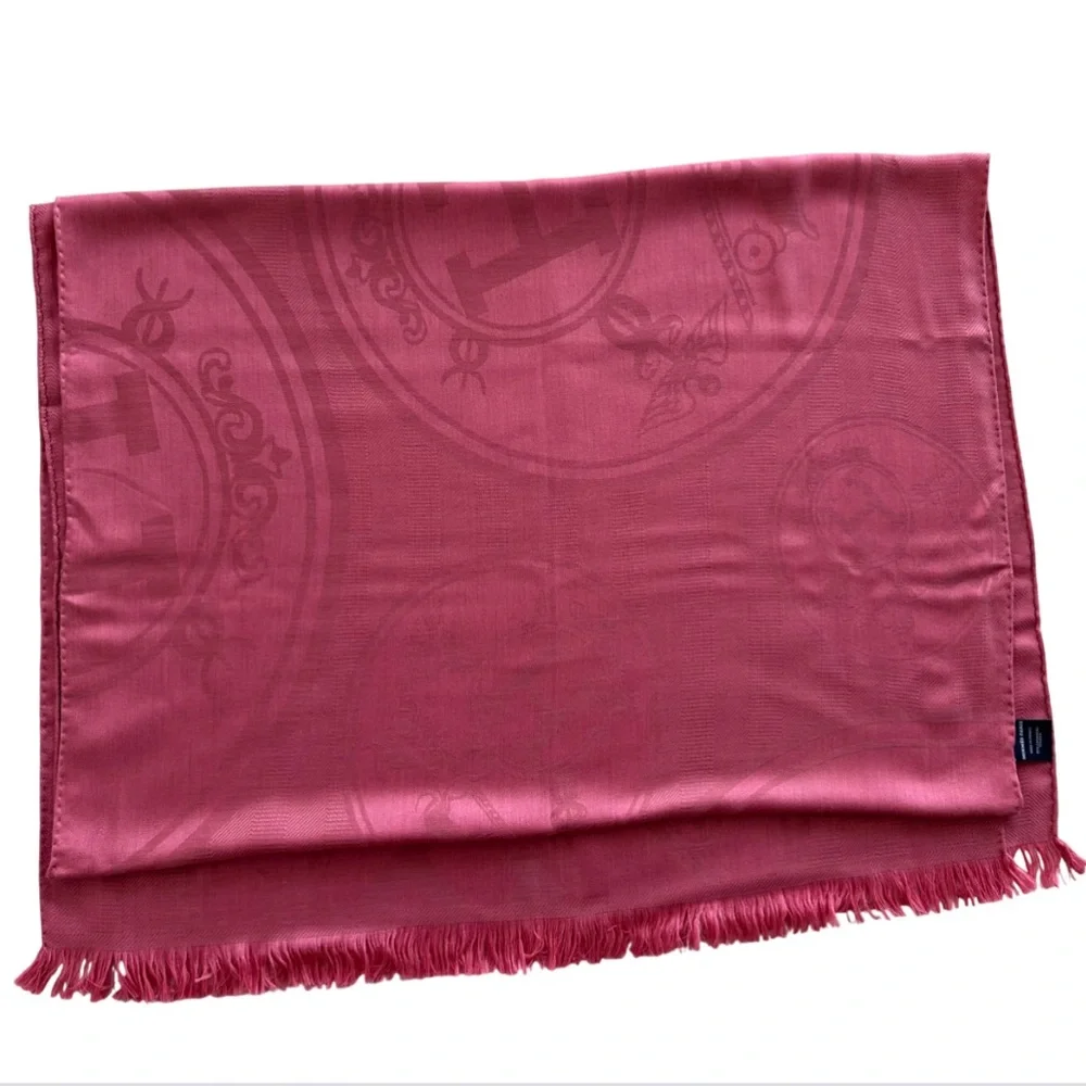 Hermes NWT scarf/ETOLE NEW LIBRIS STOLE CONFETTIS D'EX-LIBRIS CS/POMMETTE - Picture 4 of 12